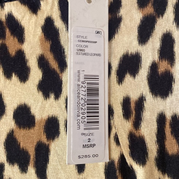 alice + olivia Delora Leopard Sleeveless Bodycon Dress - Picture 5 of 12